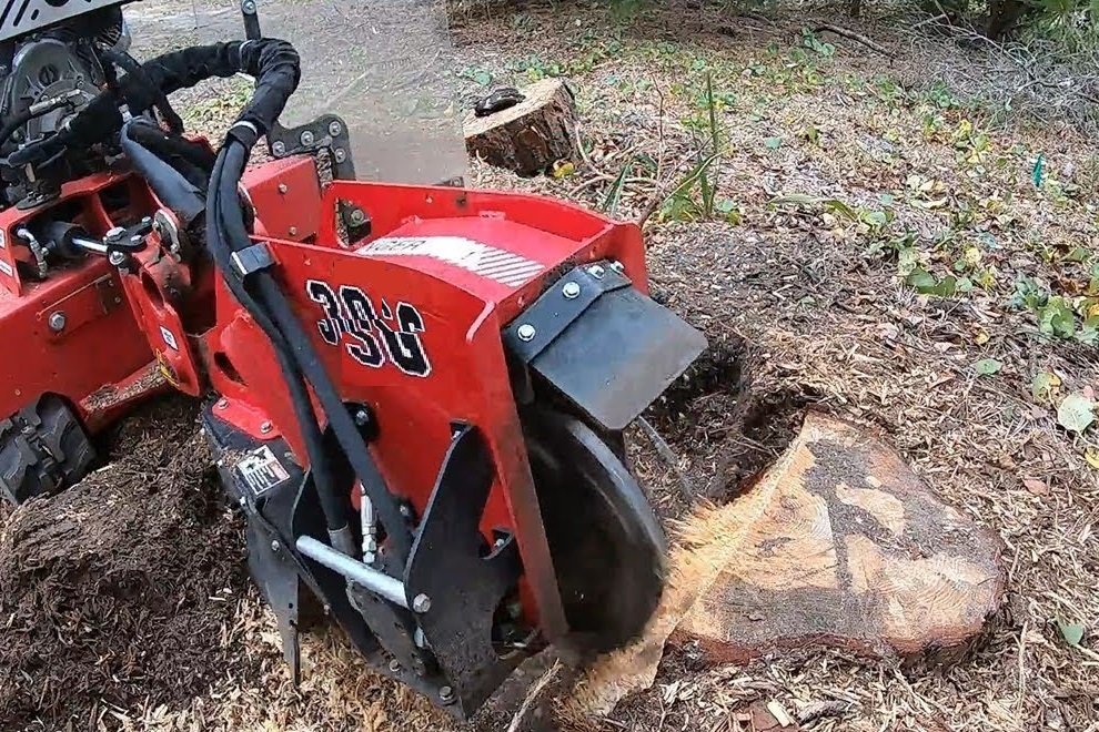 Stump grinding service